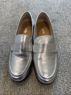 Seychelles silver loafer